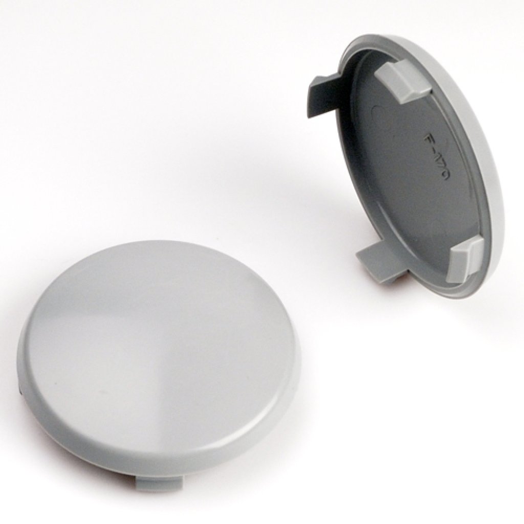 krytka průměr 57/59mm(vnitřní,vnější)(CS59-AUDI) Audi, plast šedá, bez loga, úchyt 2,5mm