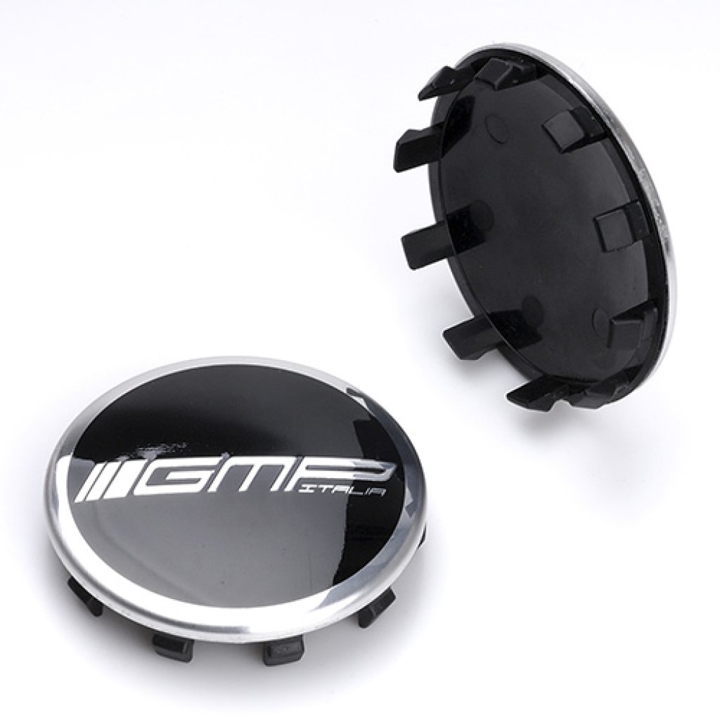 krytka průměr 58/60mm(vnitřní,vnější) GMP C30, plast, černé lesklé logo, úchyt 2mm