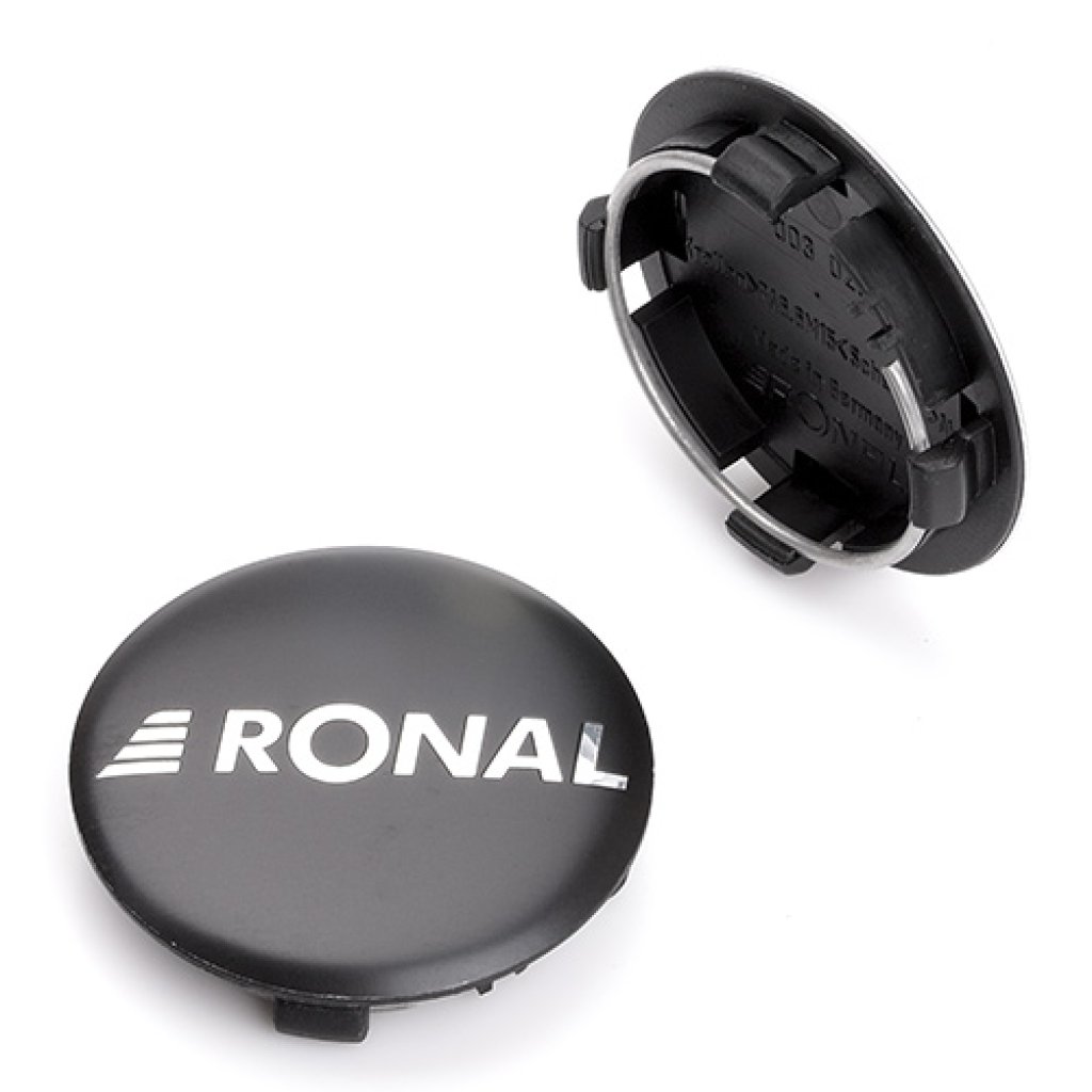 Krytka průměr 58/64mm(vnitřní,vnější) Ronal, černá matná, plast, úchyt 4mm