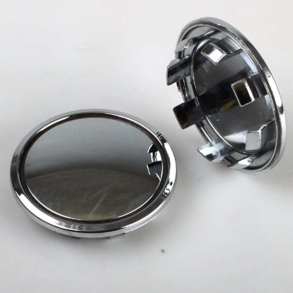 Krytka průměr 58/69mm(vnitřní,vnější)(CS69-AUDI-CR) Audi chrom bez loga na originální kola