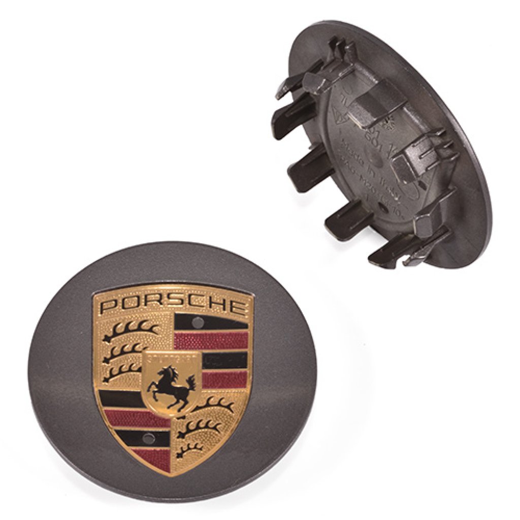 Krytka průměr 60/76mm(vnitřní,vnější) PORSCHE original (7PP601149D) titan, úchyt 7,5mm