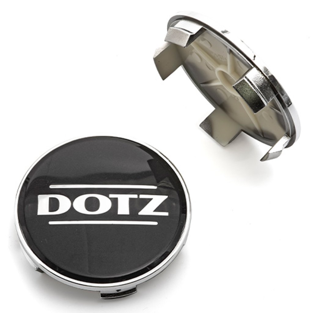 krytka průměr 65/68mm(vnitřní,vnější) plast, grafitová, kov logo DOTZ (ZO2220F), úchyt 4mm