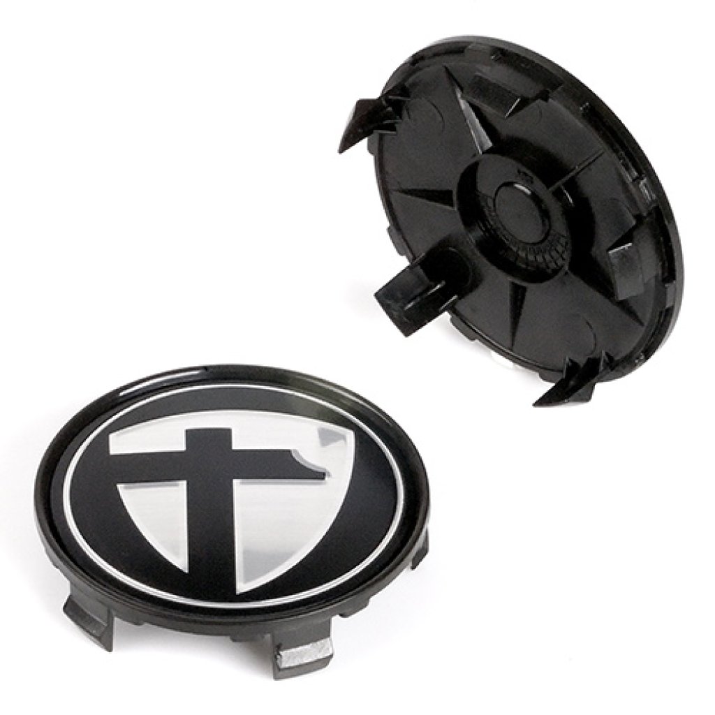 krytka průměr 65/68mm(vnitřní,vnější) Tomason (K-049) černé logo, plast černá, úchyt 4mm