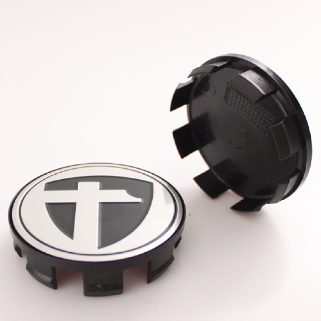 krytka průměr 65/68mm(vnitřní,vnější) Tomason (K-049) stříbrné logo,plast černá,úchyt 4 mm