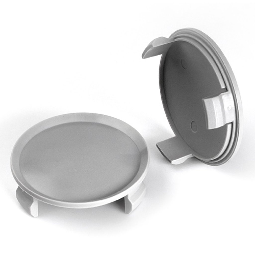 Krytka průměr 69/75mm(vnitřní,vnější) plast šedá bez loga Mercedes (NKNEUG), úchyt 6mm