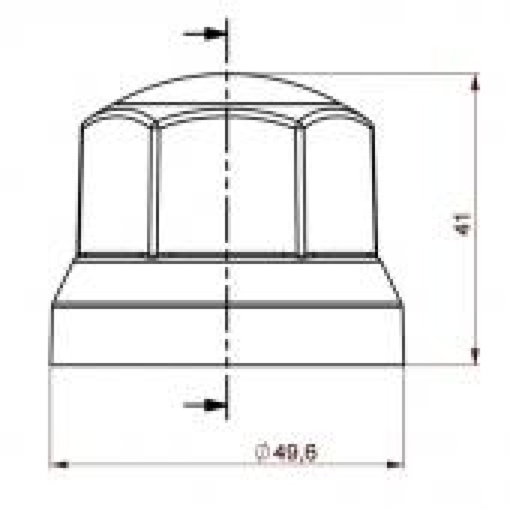 Krytky šroubů kol F-32mm nízké, černé