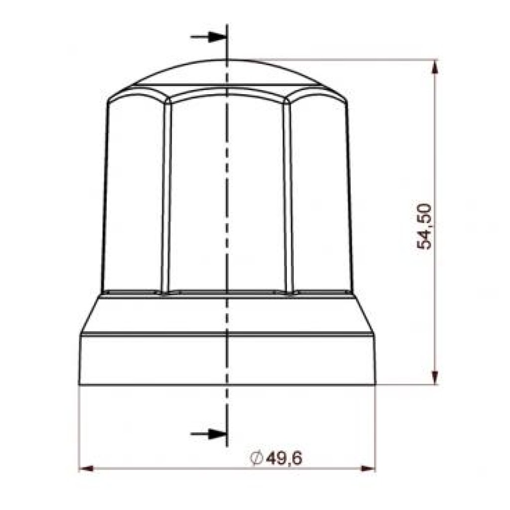Krytky šroubů kol F-33mm vysoké, černé