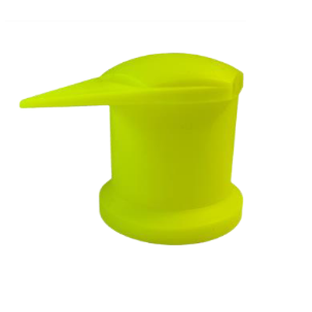 Krytky šroubů kol F-33mm vysoké, žluté, se šipkou nahoře, 1ks