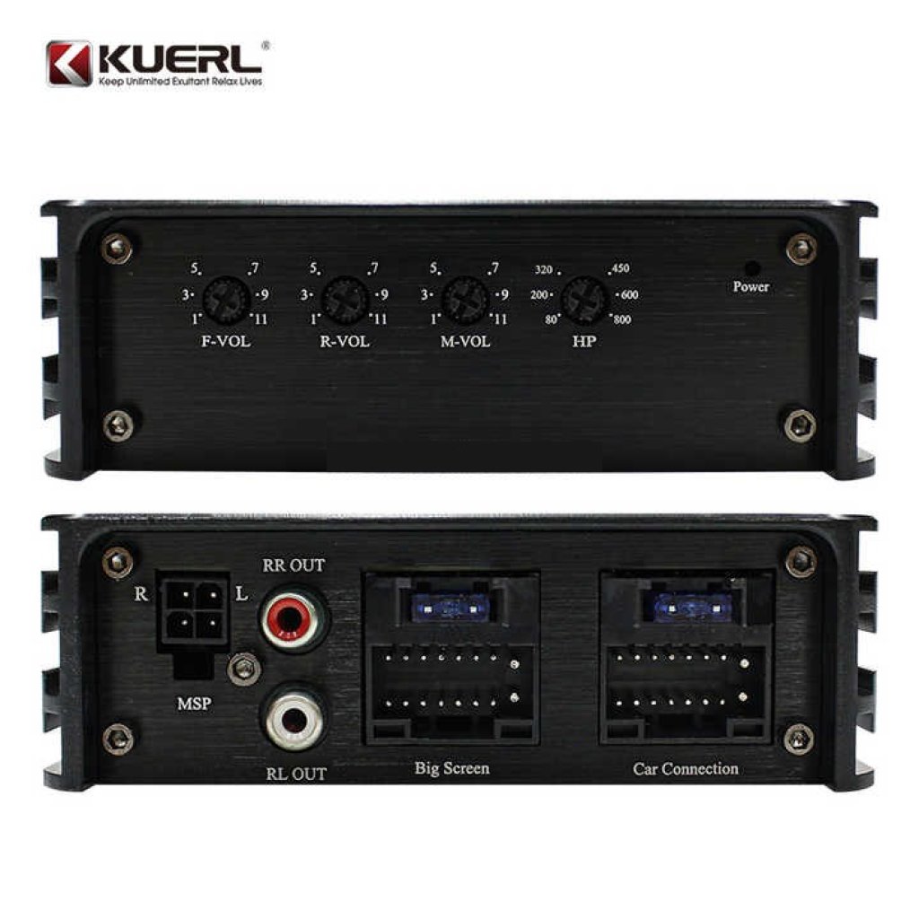 KUERL 4/6 cestný DSP zesilovač do auta pro Android, 6 x 60W