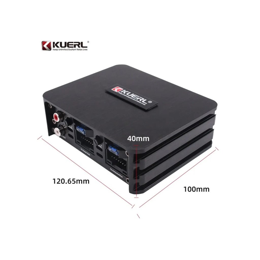 KUERL 4cestný DSP zesilovač do auta pro Android, 4 x 60W