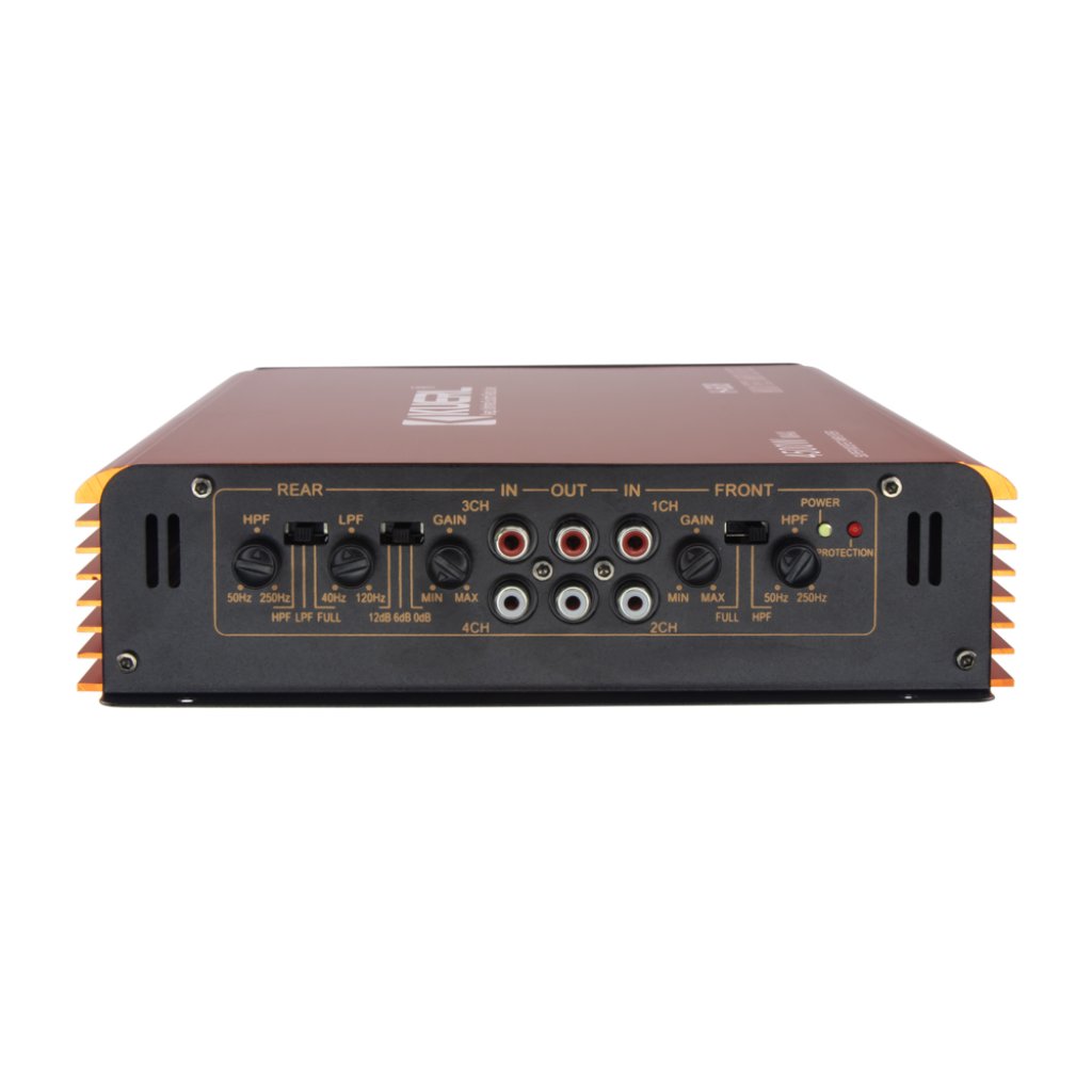 KUERL 4cestný zesilovač do auta, 4 x 60W / 2 x 160W