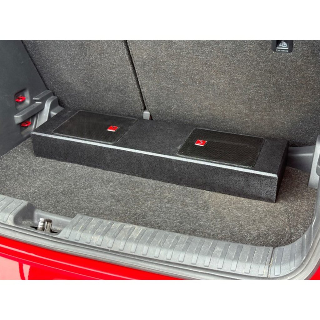 KUERL aktivní dvojitý slim subwooferový box 6x9", 400W