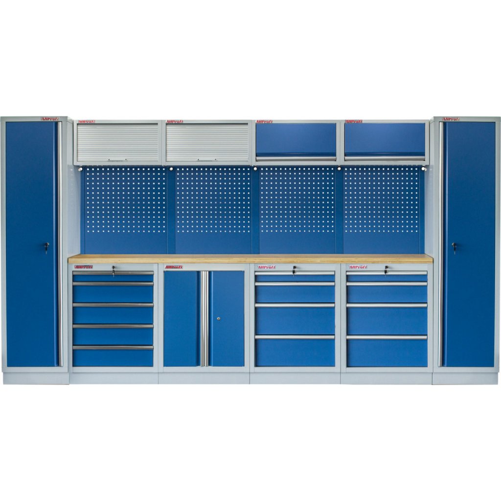 Kvalitní PROFI BLUE dílenský nábytek 3920 x 495 x 2000 mm - MTGS1300A7 Blue