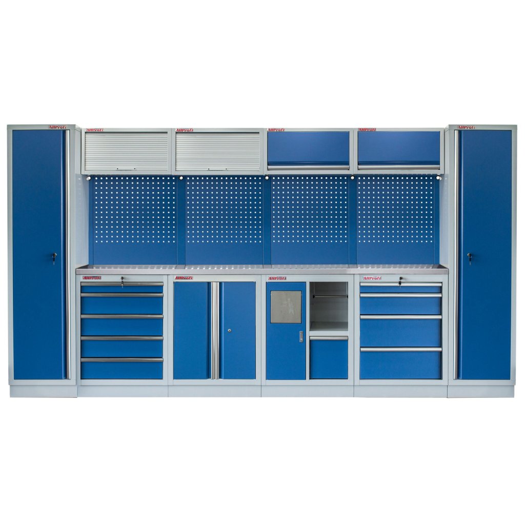 Kvalitní PROFI BLUE dílenský nábytek 3920 x 495 x 2000 mm - MTGS1301AG