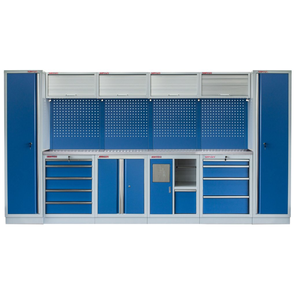 Kvalitní PROFI BLUE dílenský nábytek 3920 x 495 x 2000 mm - MTGS1301AW