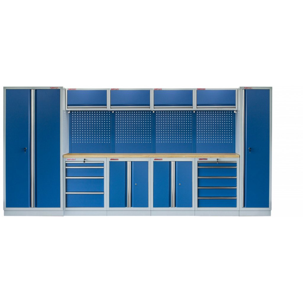 Kvalitní PROFI BLUE dílenský nábytek 4235 x 495 x 2000 mm - MTGS1300AA6 Blue