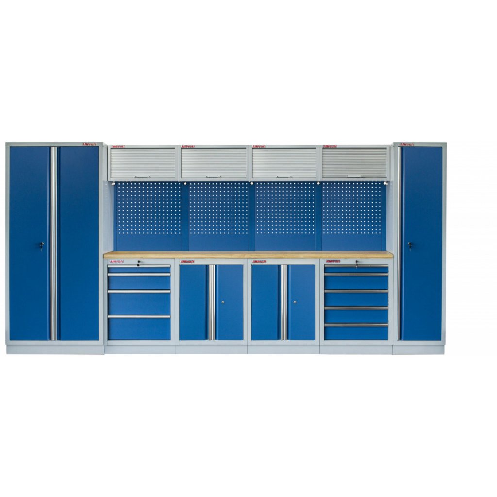 Kvalitní PROFI BLUE dílenský nábytek 4235 x 495 x 2000 mm - MTGS1300AA7 Blue