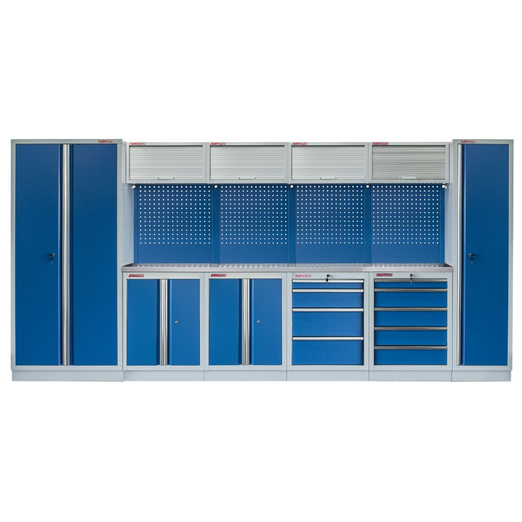 Kvalitní PROFI BLUE dílenský nábytek 4235 x 495 x 2000 mm - MTGS1300BB6