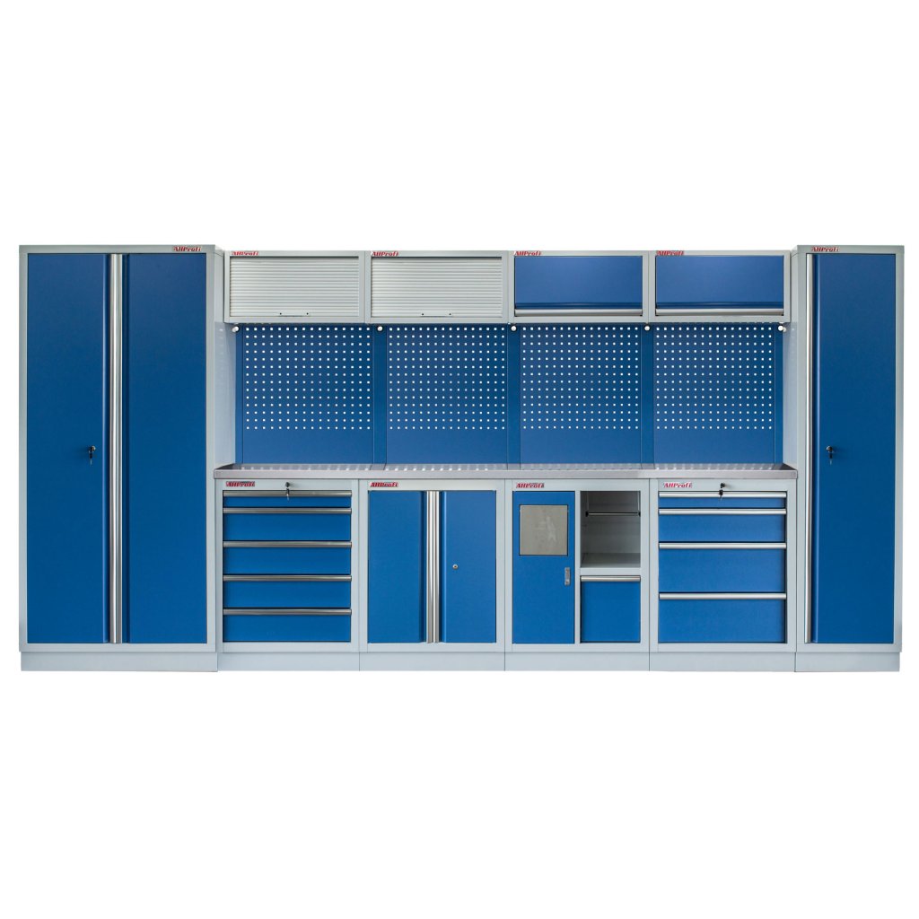 Kvalitní PROFI BLUE dílenský nábytek 4235 x 495 x 2000 mm - MTGS1301AF