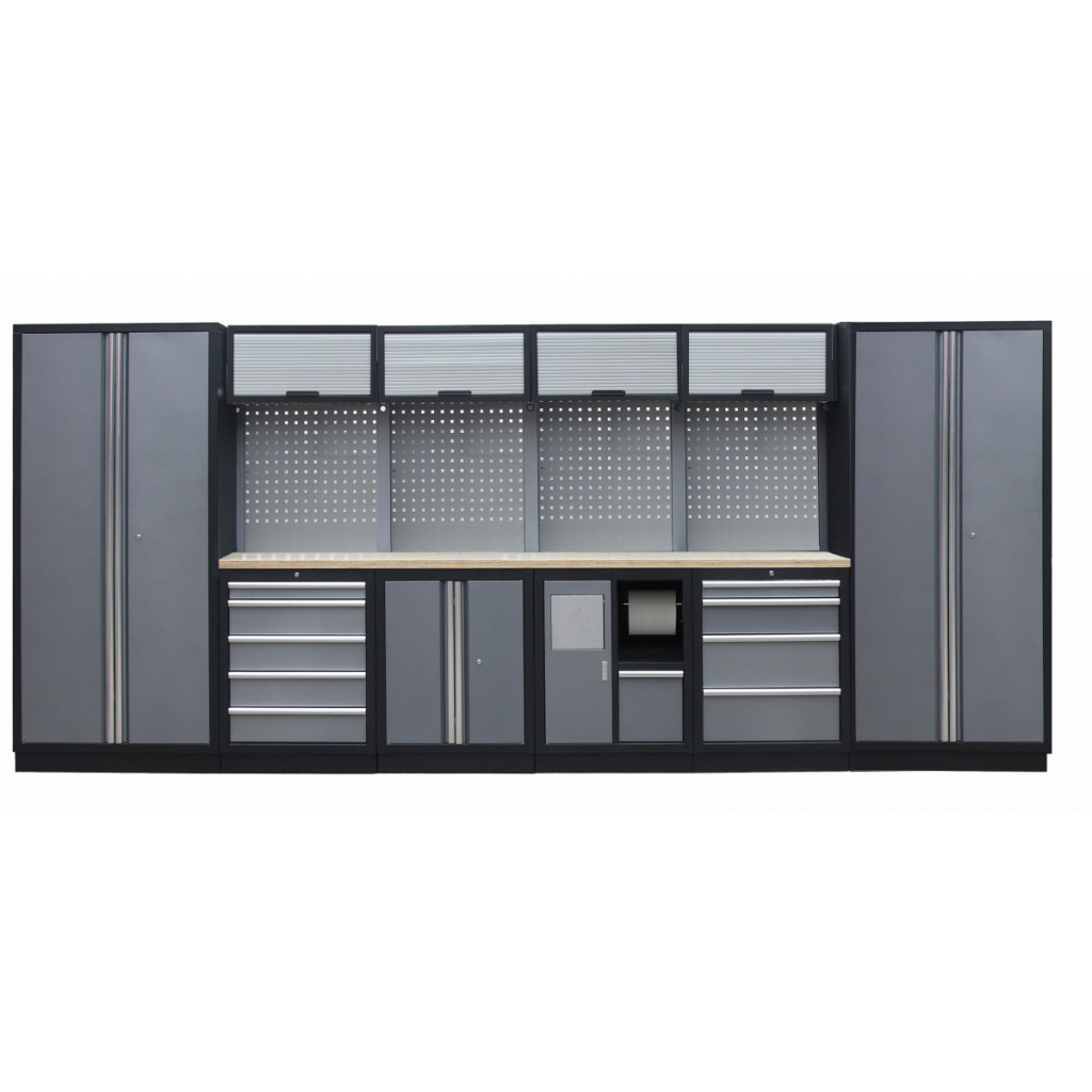 Kvalitní PROFI dílenský nábytek - 4535 x 2000 x 495 mm - TGS1301AH Grey