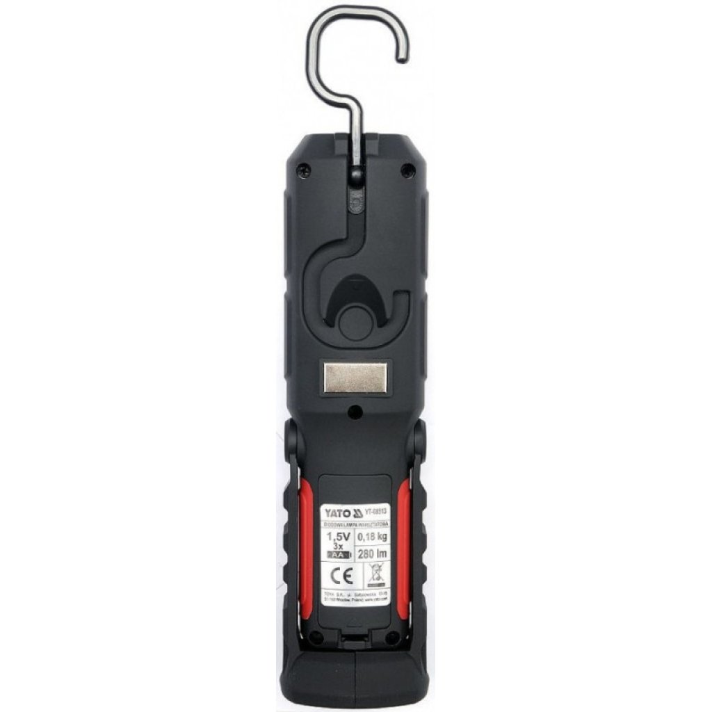 Lampa montážní 8+1 LED, hák+magnet - YT-08513