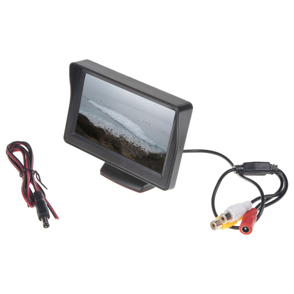 LCD monitor 4,3" černý na palubní desku