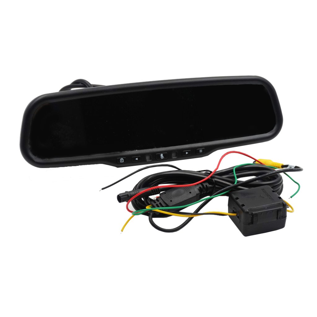LCD monitor 4,3" s UHD DVR kamerou v zrcátku pro OEM montáž