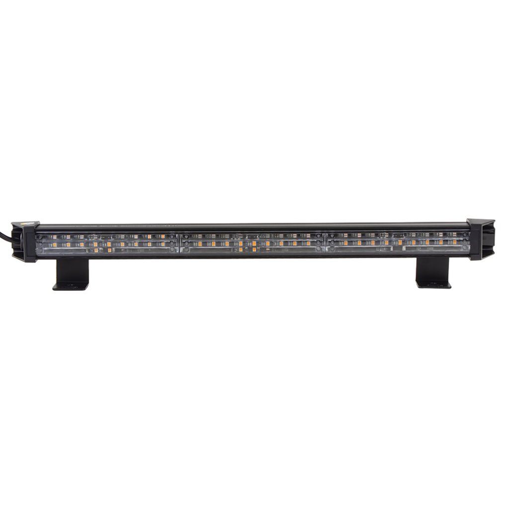 LED alej voděodolná (IP67) 12-24V, 27x LED 1W, oranžová 484mm, ECE R65