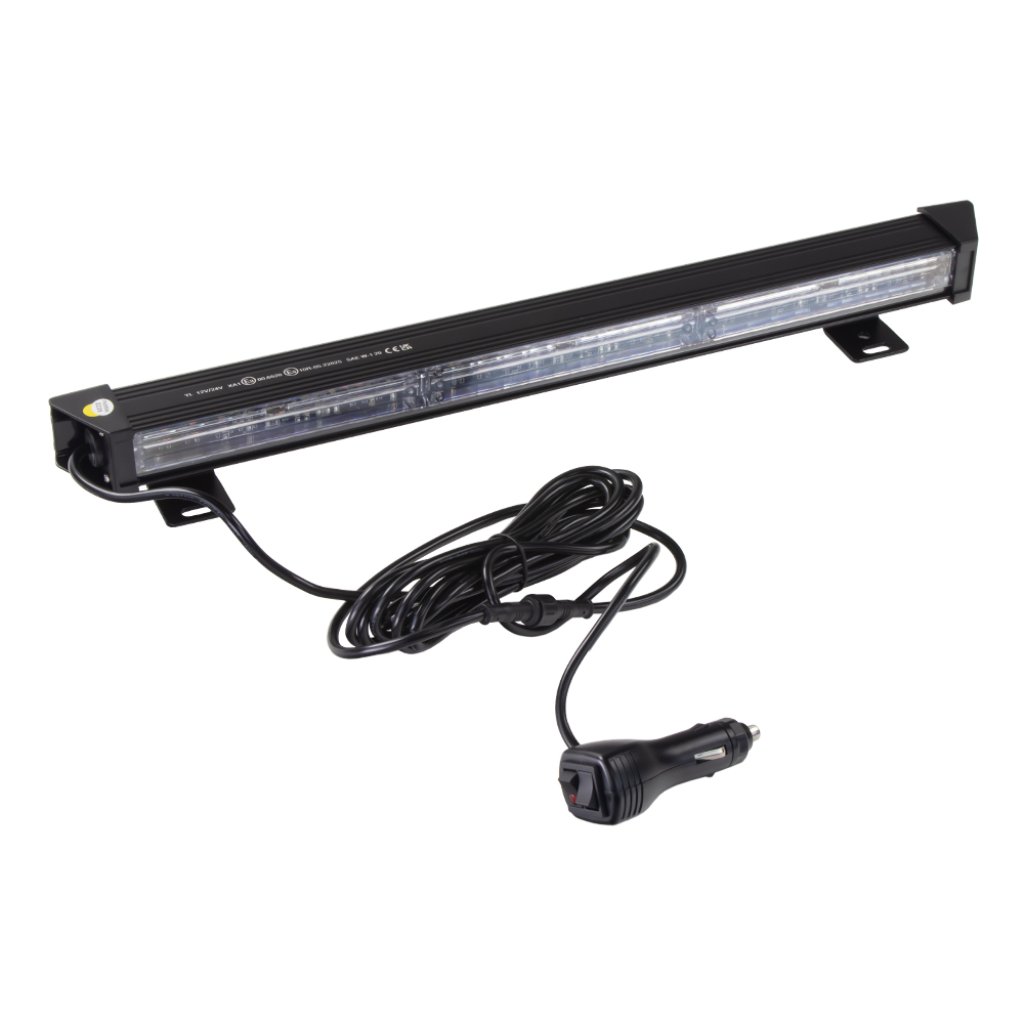 LED alej voděodolná (IP67) 12-24V, 27x LED 1W, oranžová 484mm, ECE R65