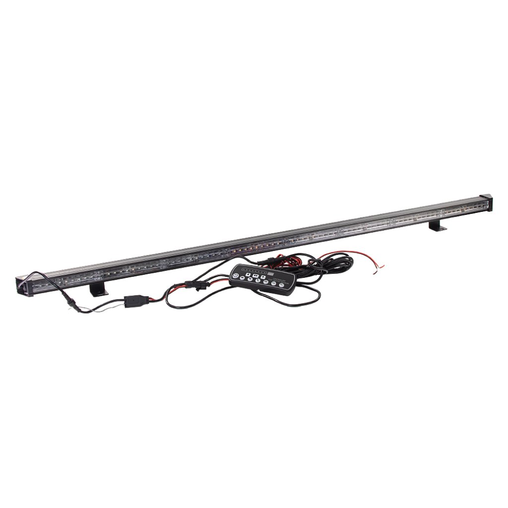 LED alej voděodolná (IP67) 12-24V, 72x LED 1W, oranžová 1204mm, d.o., ECE R65