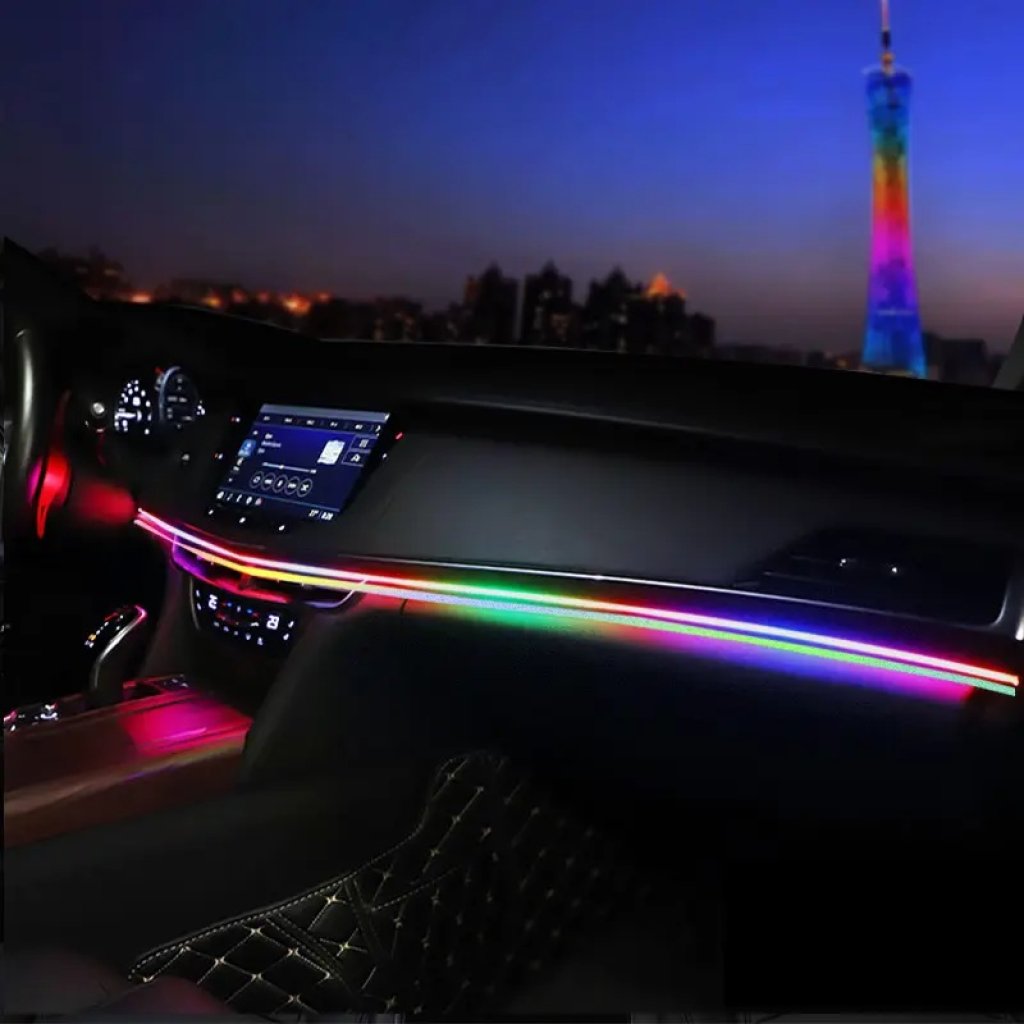 LED ambientní osvětlení RGB do USB, Bluetooth, 1,1+0,37m
