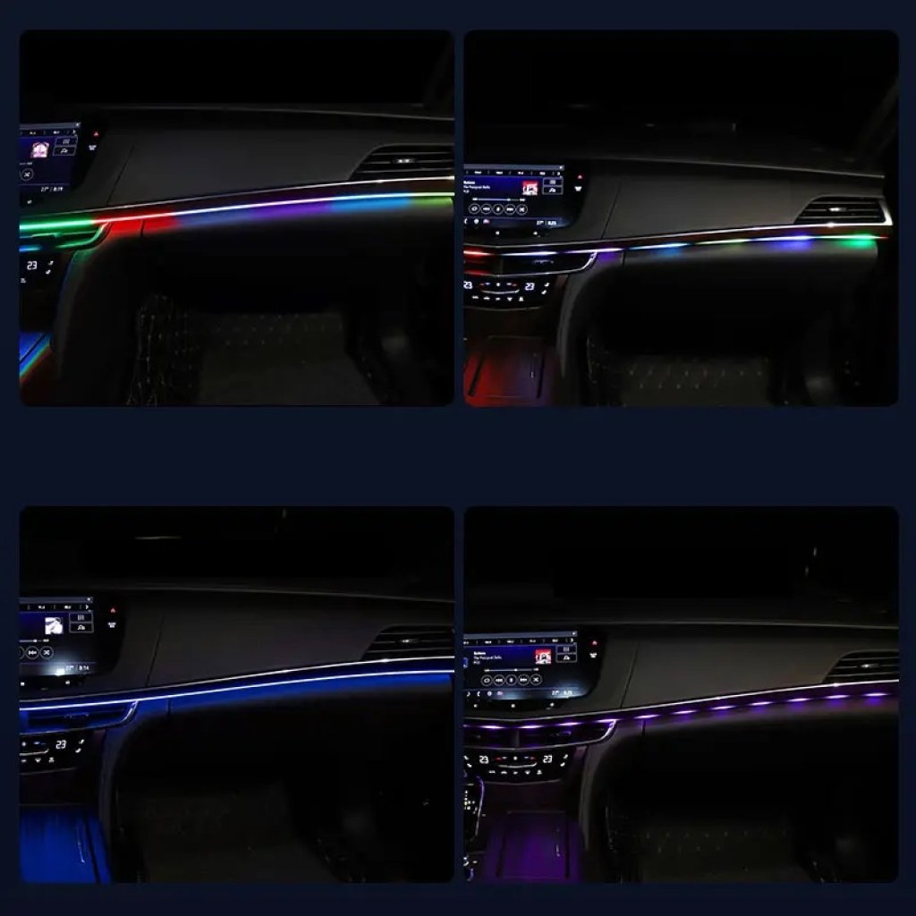 LED ambientní osvětlení RGB do USB, Bluetooth, 1,1+0,37m