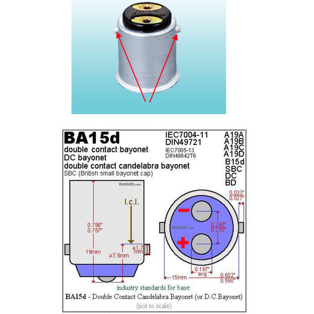 LED BA15D bílá, 12SMD 5630 + 3W LED 10-30V