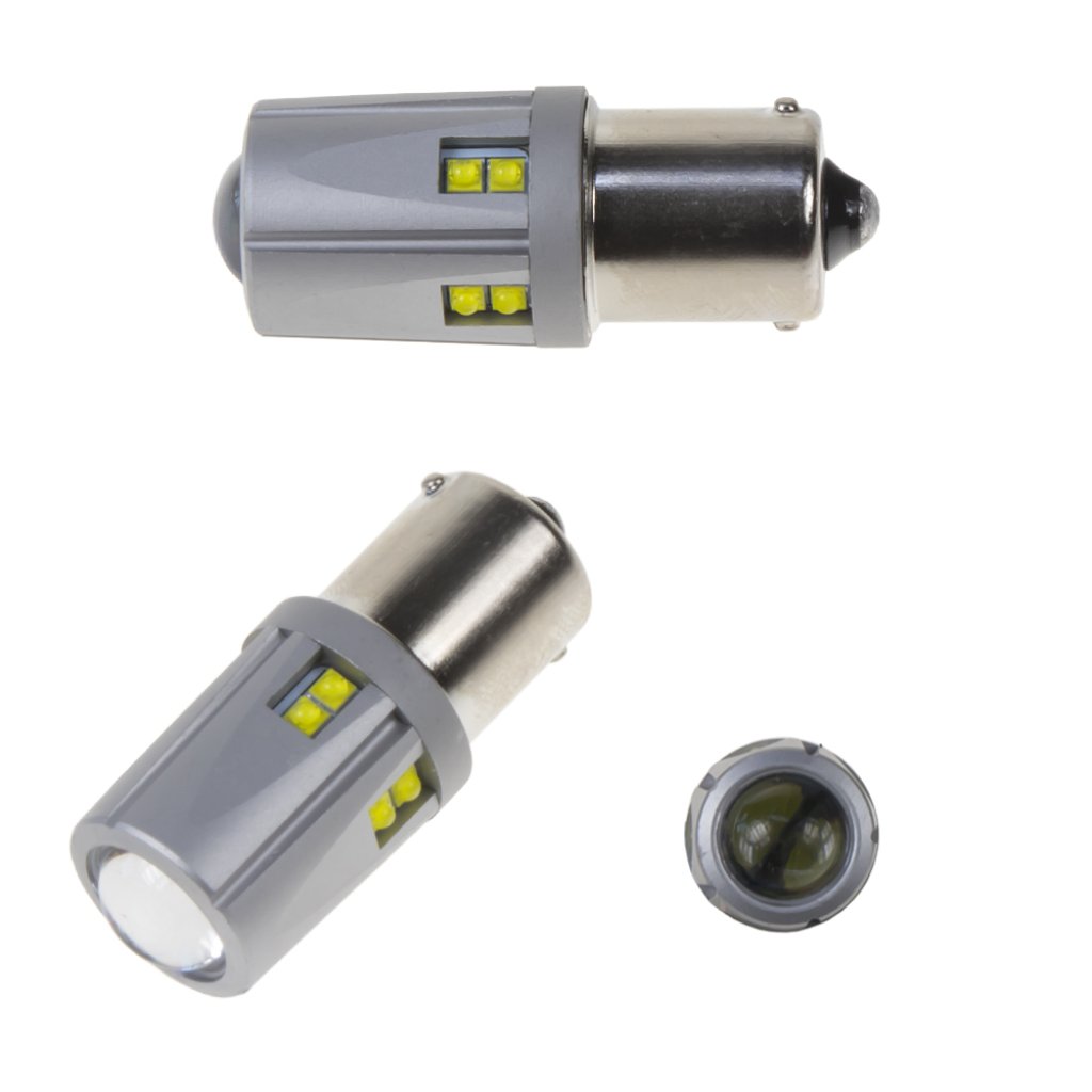 LED BA15S 12-24V, 60W (12x5W) bílá