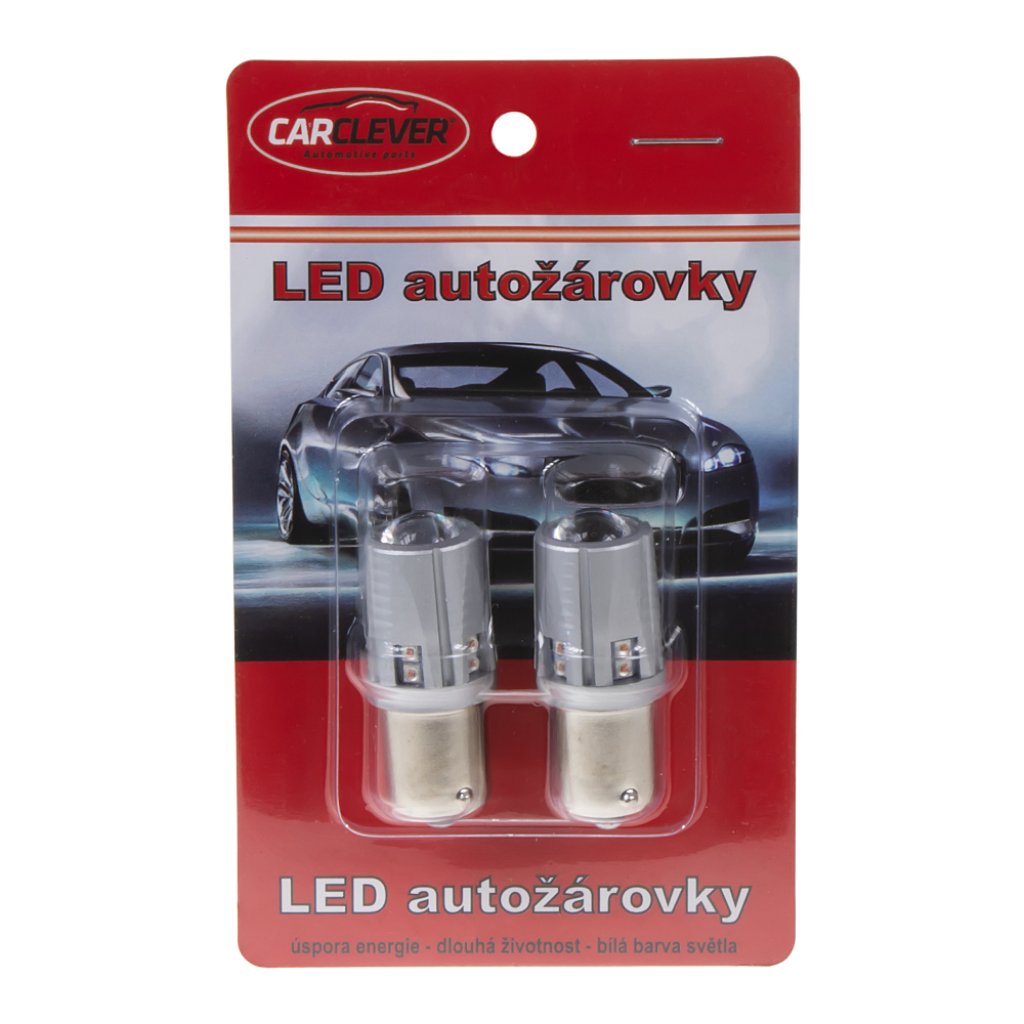 LED BA15S 12-24V, 60W (12x5W) oranžová