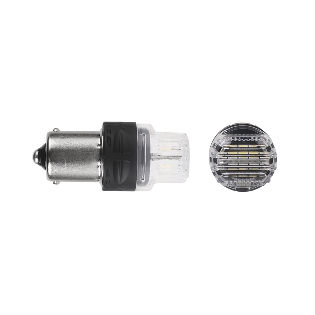 LED BA15S bílá, 12V, 16LED 2835SMD