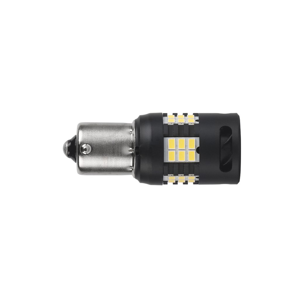 LED BA15S bílá, 12V, 30LED 3020SMD
