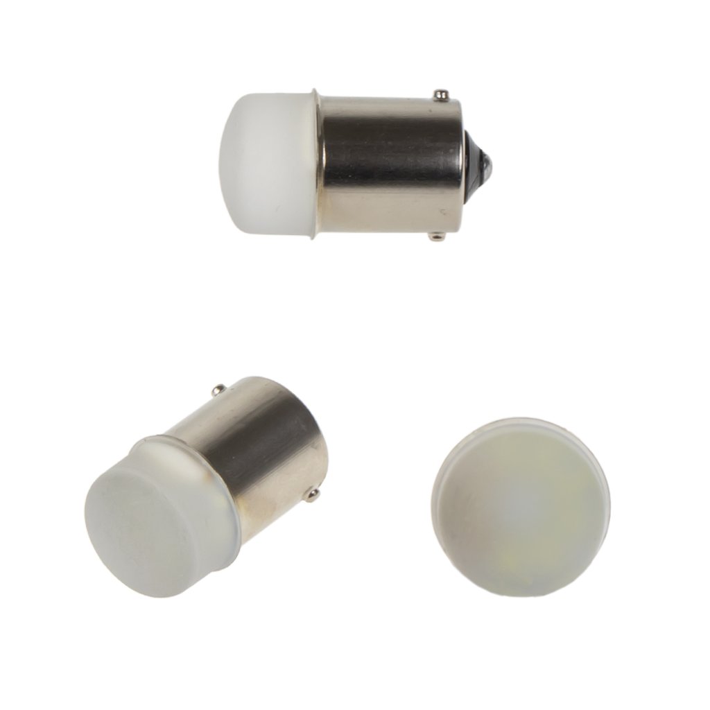 LED BA15s bílá, 12V, 9LED/3014SMD