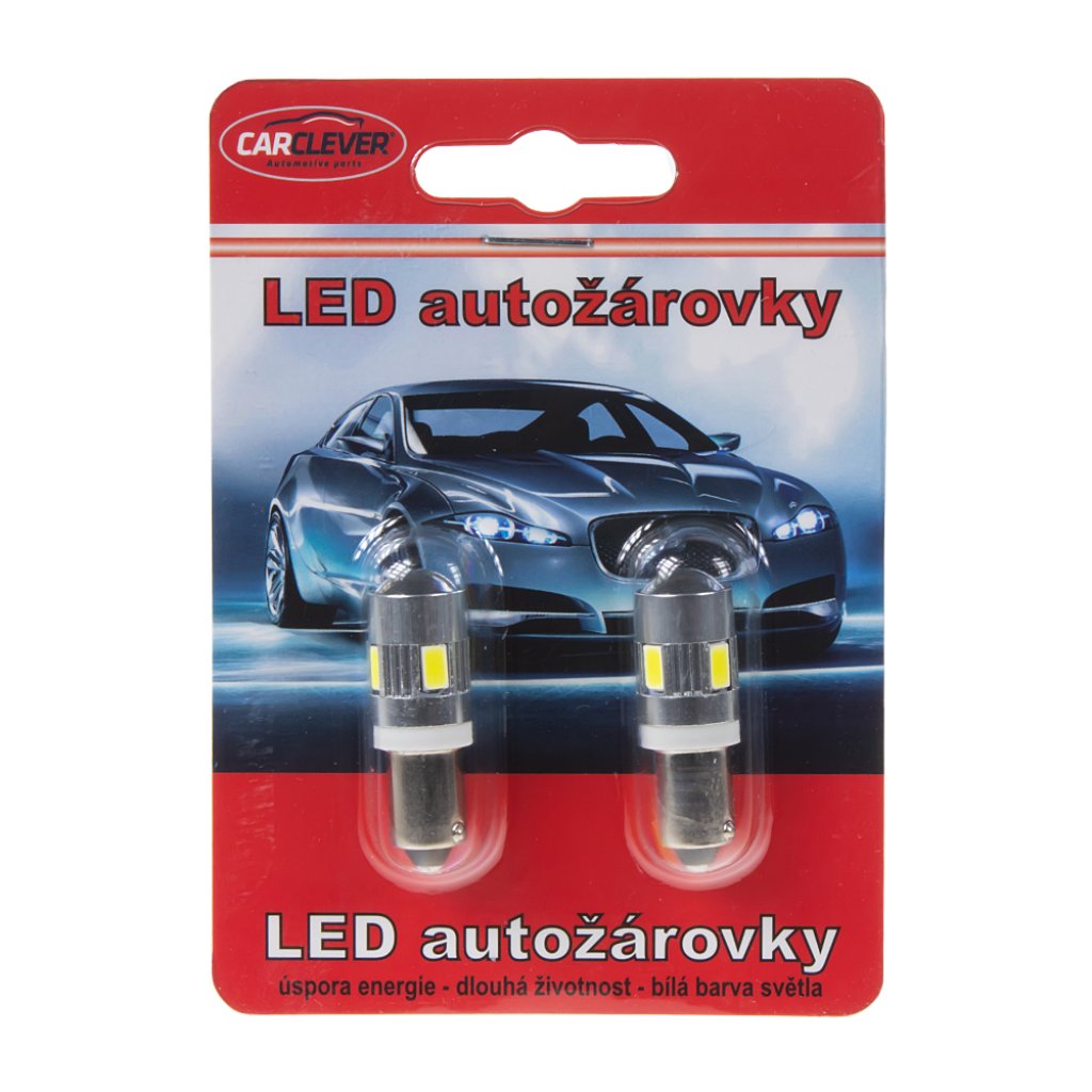 LED BA9s bílá, 12-24V, 6LED/5730SMD