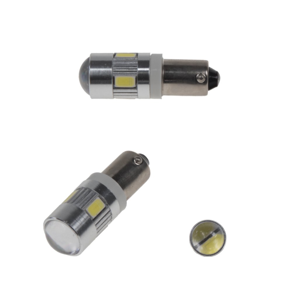 LED BA9s bílá, 12-24V, 6LED/5730SMD