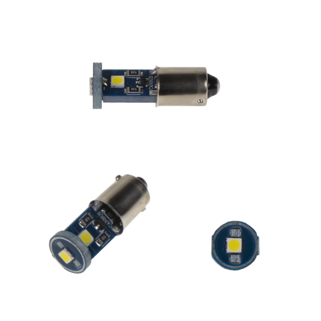 LED BA9s bílá, 12V, 3LED/3030SMD