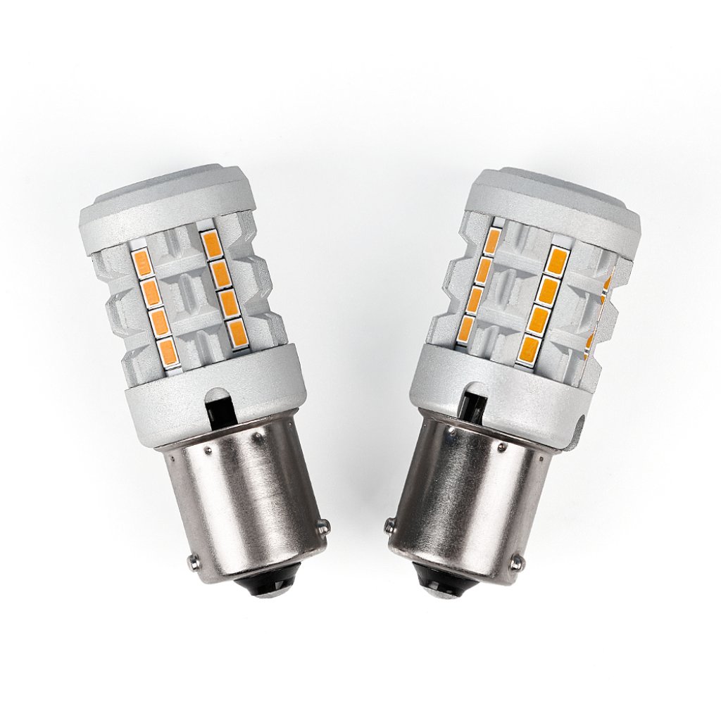 LED BAU15S oranžová, 12V, CAN-Bus, 26LED SMD