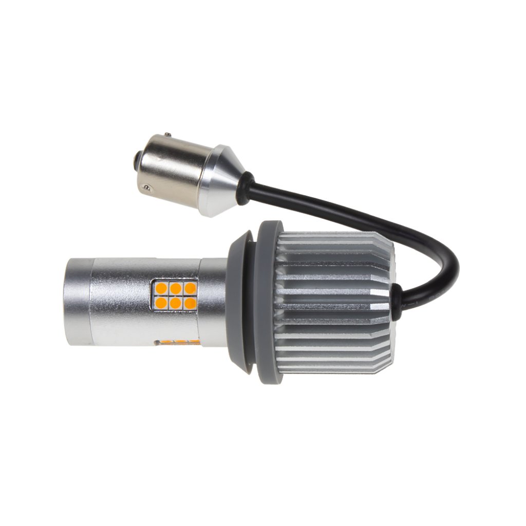 LED BAU15s oranžová, CAN-Bus, 12-24V, 30LED/3030SMD