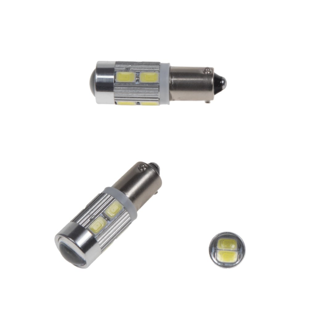 LED BAX9s bílá, 12-24V, 10LED/5730SMD