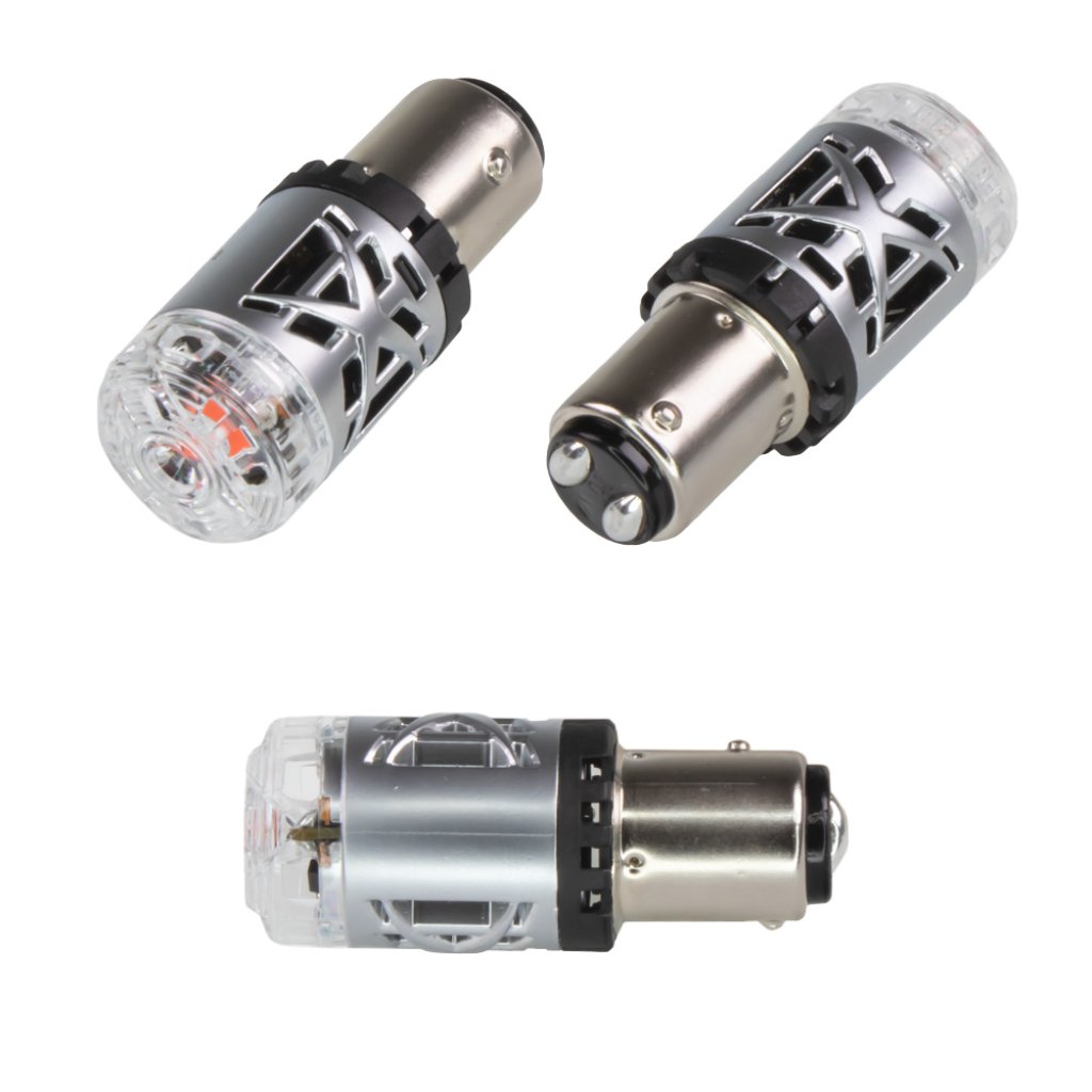 LED BAY15D červená, 12V, 23W CAN-BUS, 360°