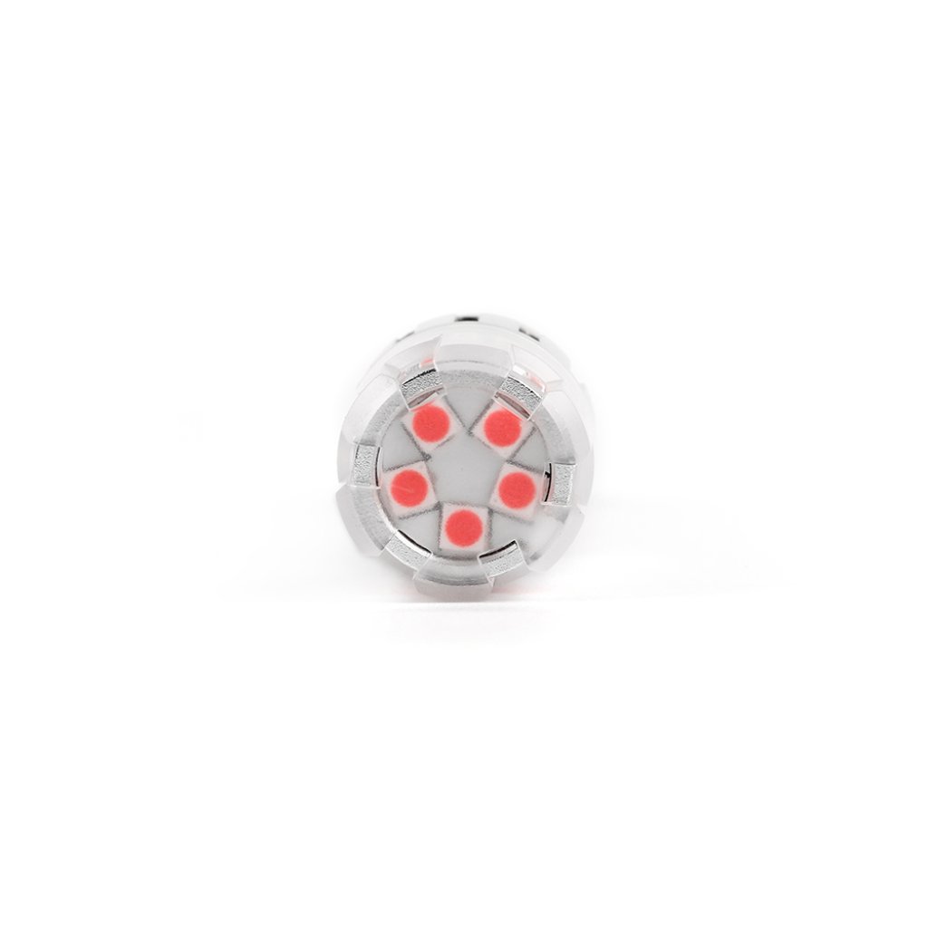 LED BAY15D červená, dvouvlákno, 12V, 23LED SMD