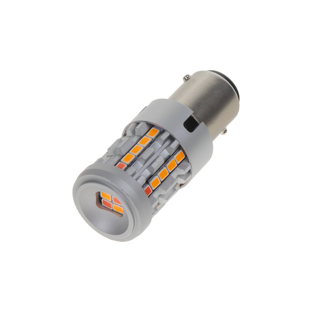 LED BAY15D oranžová / červená, 12/24V, CAN-Bus, 26LED SMD