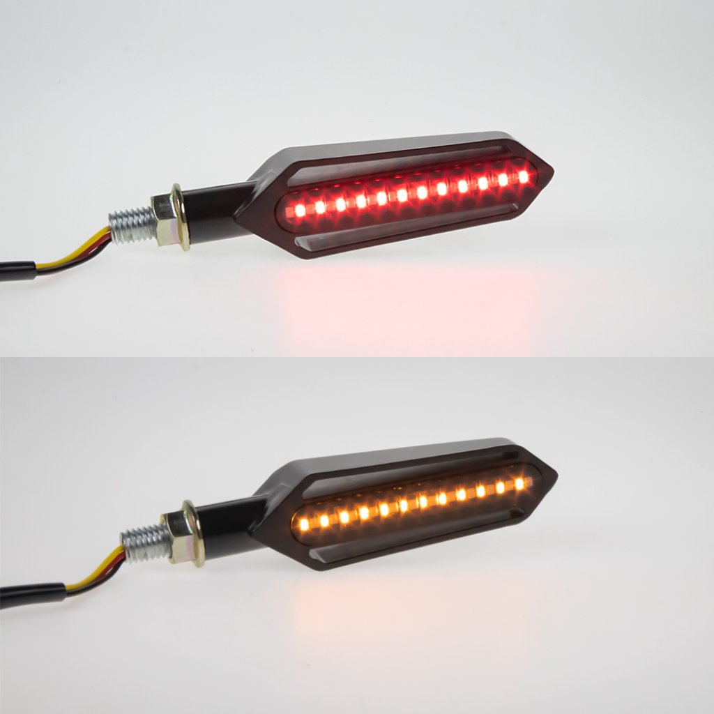 LED dynamické blinkry + brzd. světlo pro motocykly