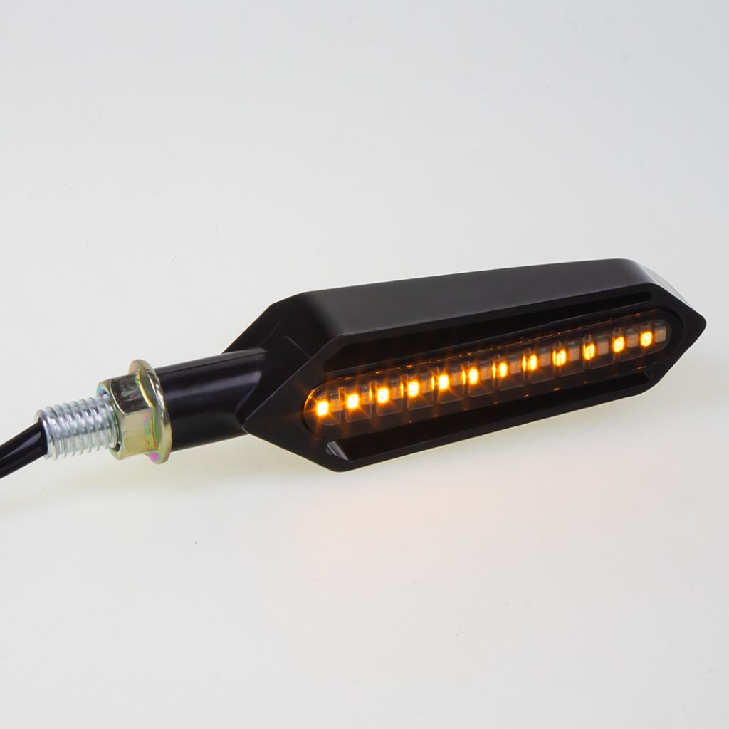 LED dynamické blinkry + brzd. světlo pro motocykly