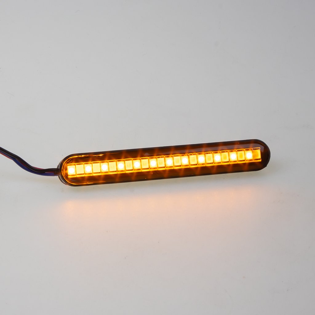 LED dynamické blinkry + denní svícení pro motocykly